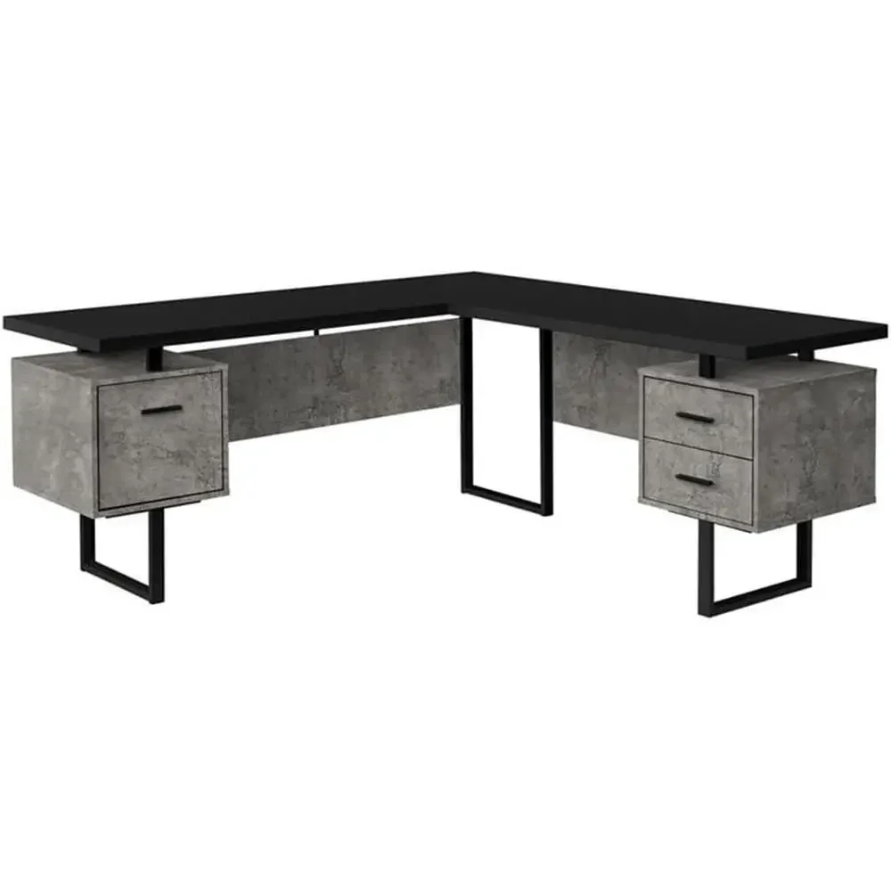 Desk Setup Home Office - L-Shaped 70 Computer Desk with Storage