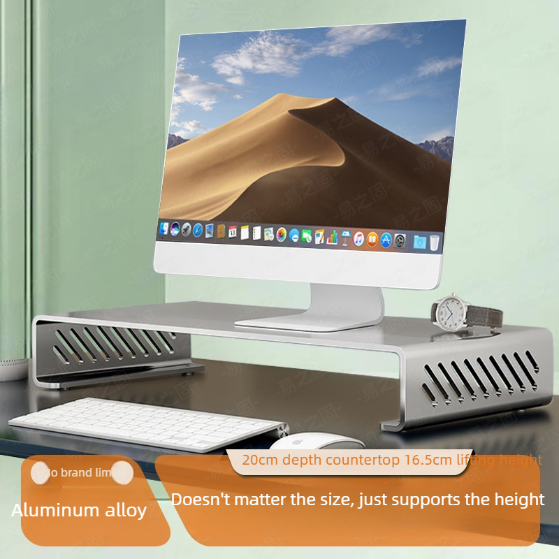 Desk Setup With Laptop And Monitor - Computer Monitor Stand Riser Ergonomic Desk