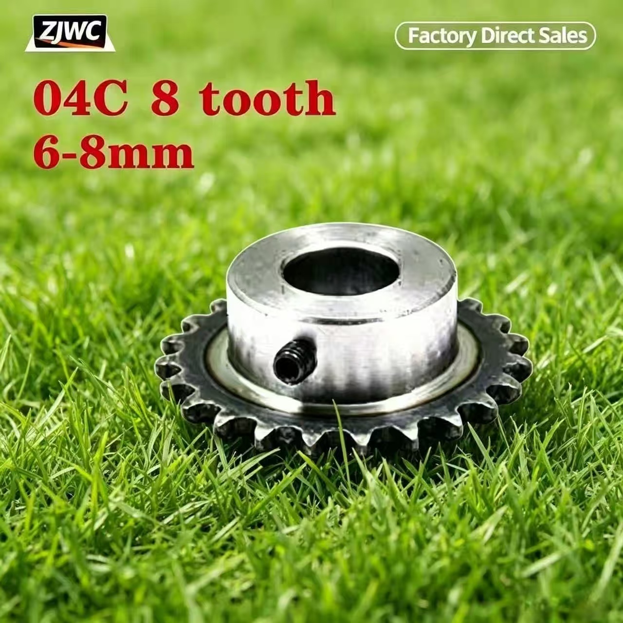 Desk Setup Gear - 04C 8T Sprocket 6/8mm Bore 45#