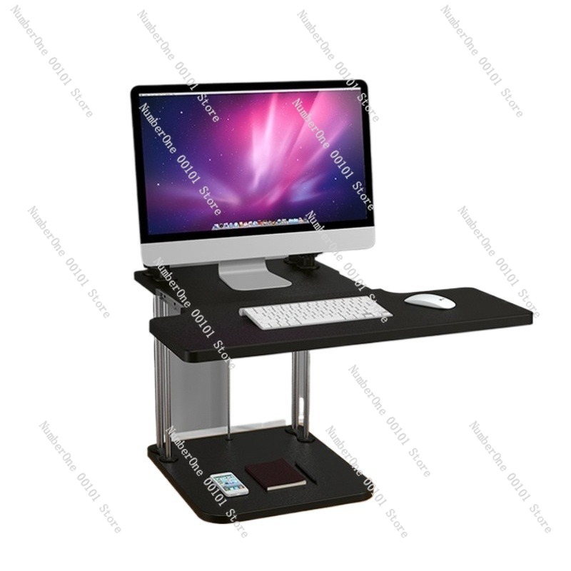 Desk Setup With Laptop And Monitor - Height-Adjustable Standing Desk Converter for Desktop