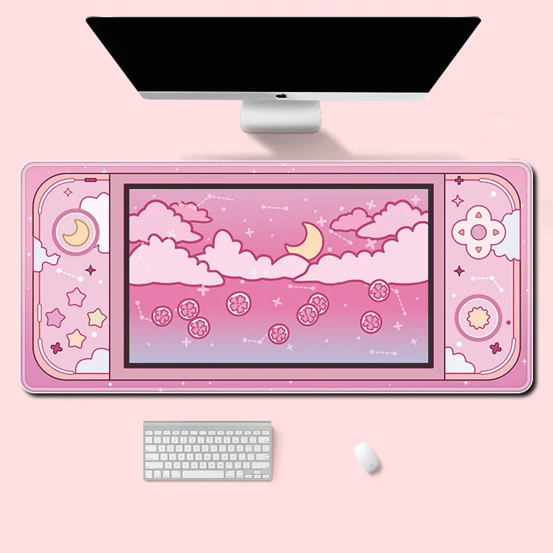 Desk Setup Gear - Moon and Stars Large Desk Mat