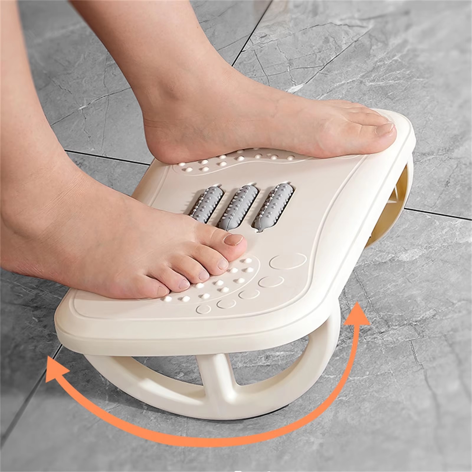 Desk Setup Ergonomic - Rocking Footrest for under Desk Ergonomic