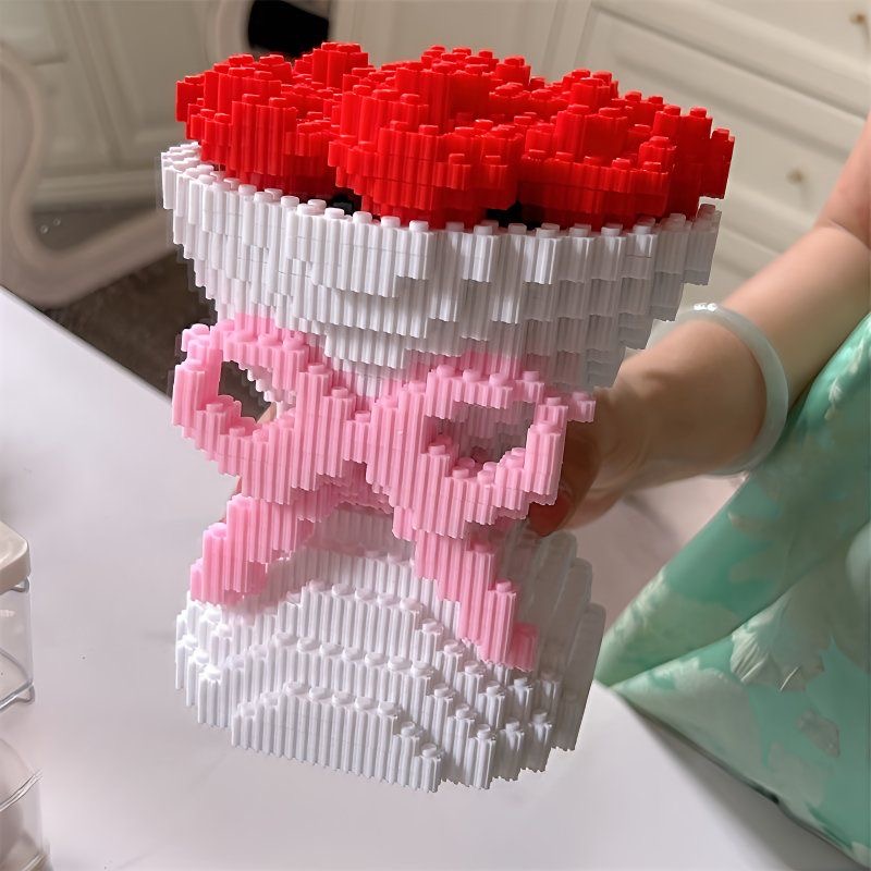 Desk Setup Gear - Red Rose Bundle Building Blocks Eternal