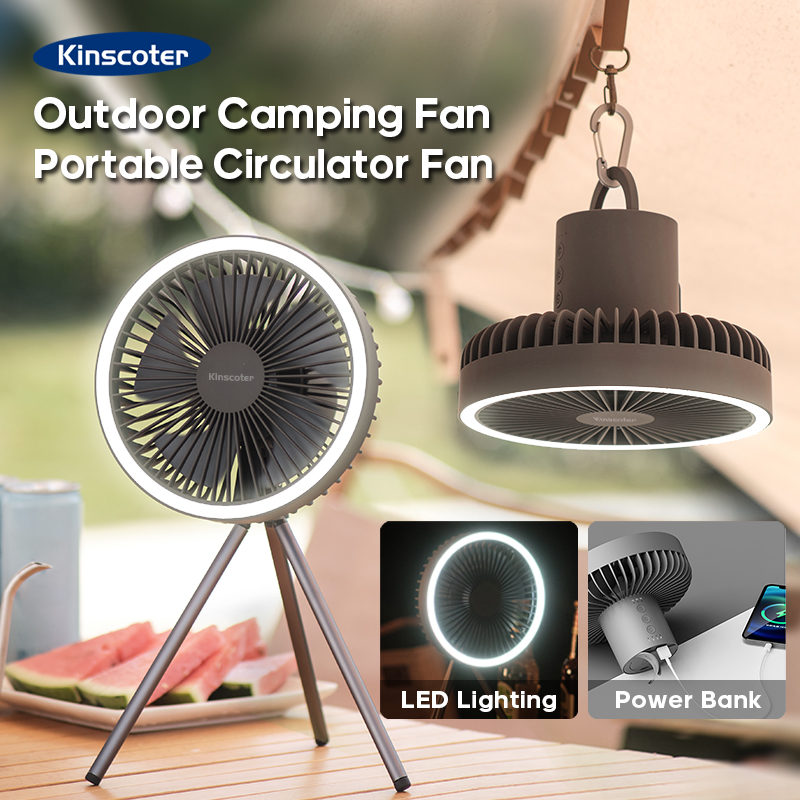Desk Setup Gear - 10000mAh 4000mAh Camping Fan Rechargeable Desktop