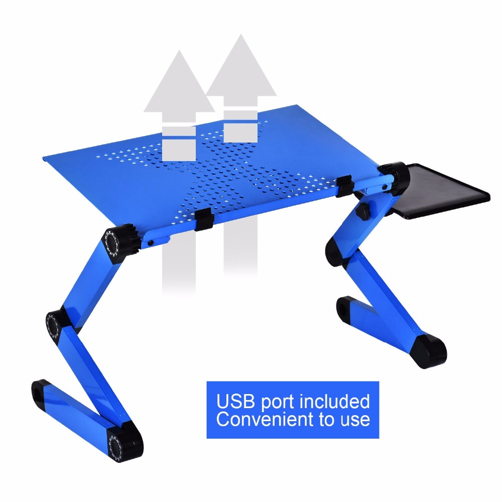 Aluminum Alloy Laptop Table Ad - Desk Setup Home Office ulasan dan harga