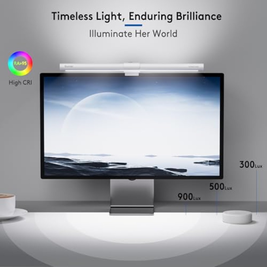 Monitor Light Bar with Remote, - Desk Setup Home Office ulasan dan harga