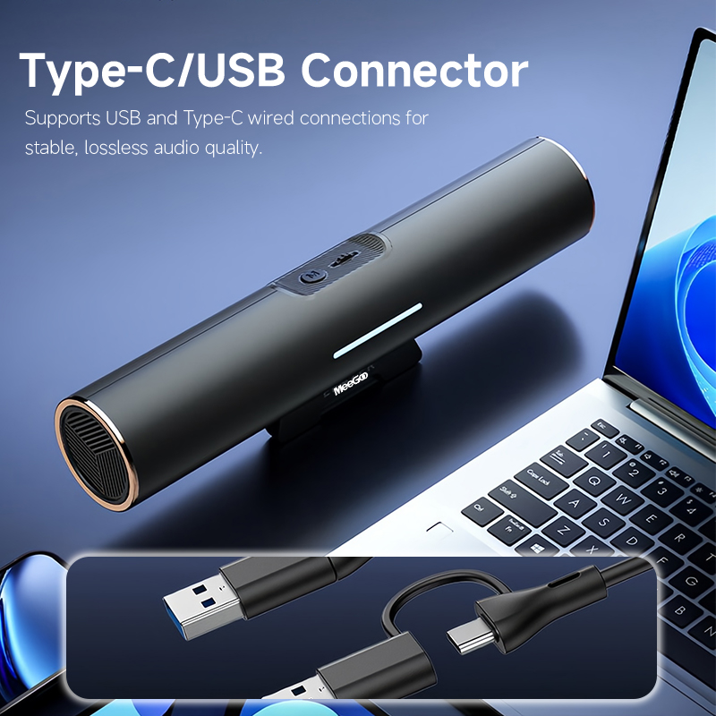 MeeGoo Clip-on Bluetooth Speak - Dual Monitor Desk Setup ulasan dan harga
