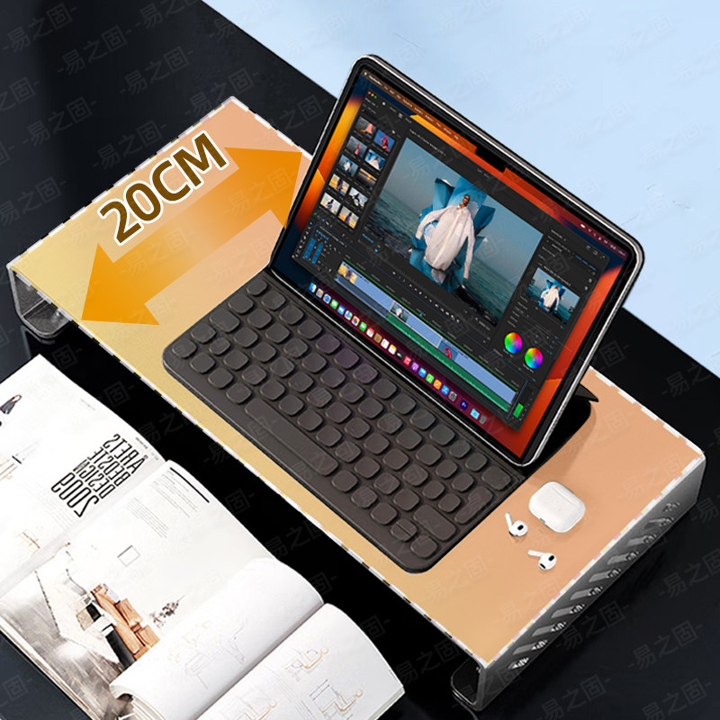 Computer Monitor Stand Riser E - Desk Setup With Laptop And Monitor ulasan dan harga