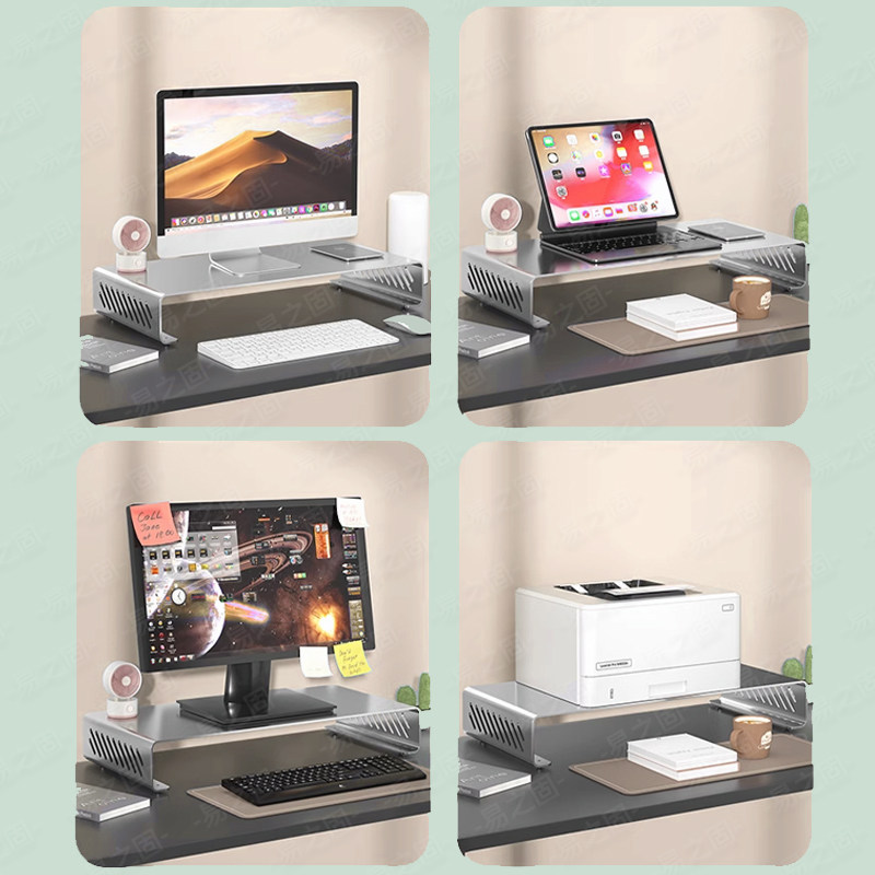 Computer Monitor Stand Riser E - Desk Setup With Laptop And Monitor ulasan dan harga