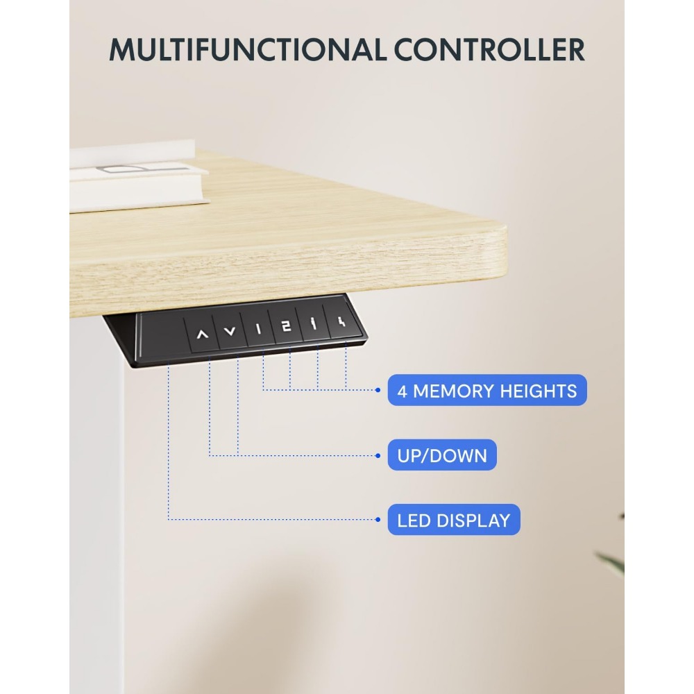 FLEXISPOT 63x32 Inch Electric  - Desk Setup Home Office ulasan dan harga