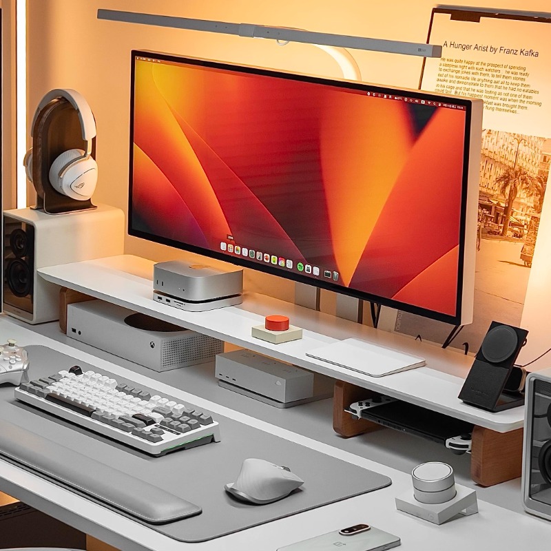 Modern Monitor Riser Stand Erg - Desk Setup With Laptop And Monitor ulasan dan harga