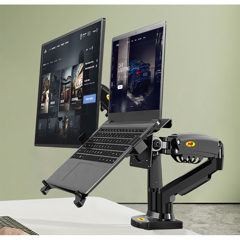 Desktop NB F160 + FP-2 Gas Spr - Dual Monitor Desk Setup ulasan dan harga