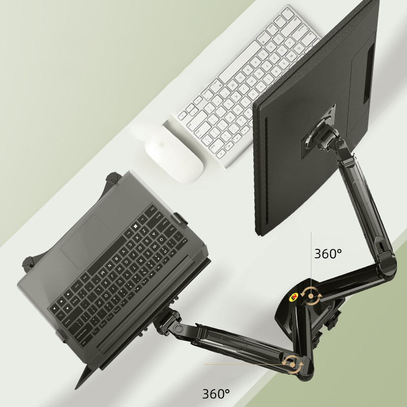 Desktop NB F160 + FP-2 Gas Spr - Dual Monitor Desk Setup ulasan dan harga