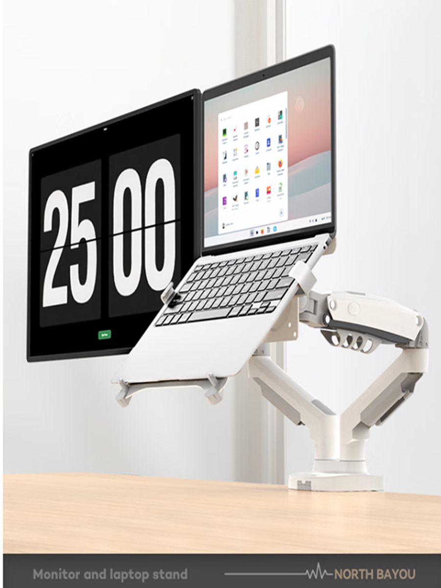 Desktop NB F160 + FP-2 Gas Spr - Dual Monitor Desk Setup ulasan dan harga