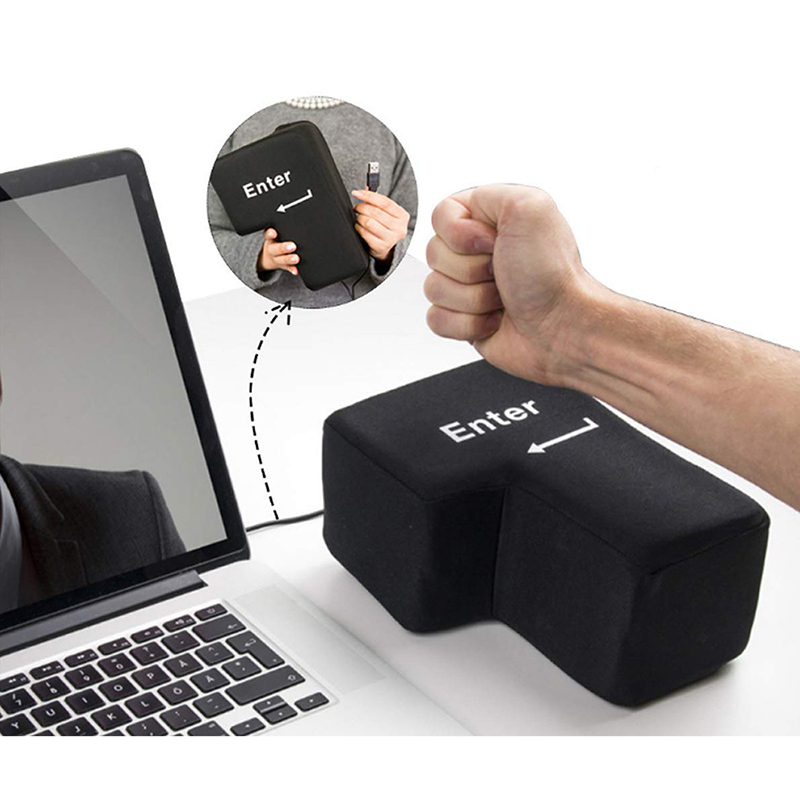Big USB Enter Key Anti Stress  - Desk Setup Programmer ulasan dan harga