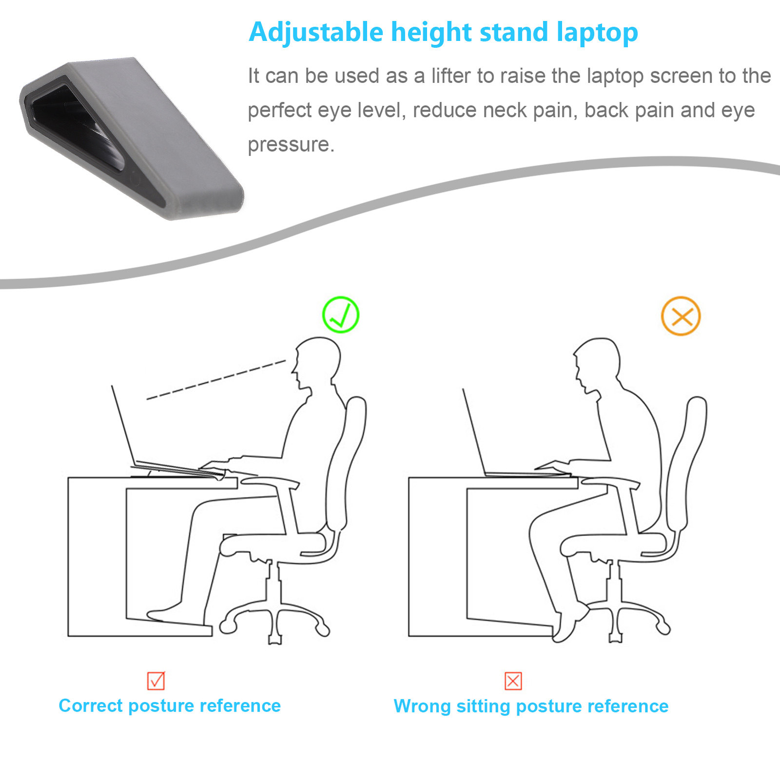 2Pcs Laptop Stand Notebook Ris - Desk Setup Ergonomic ulasan dan harga