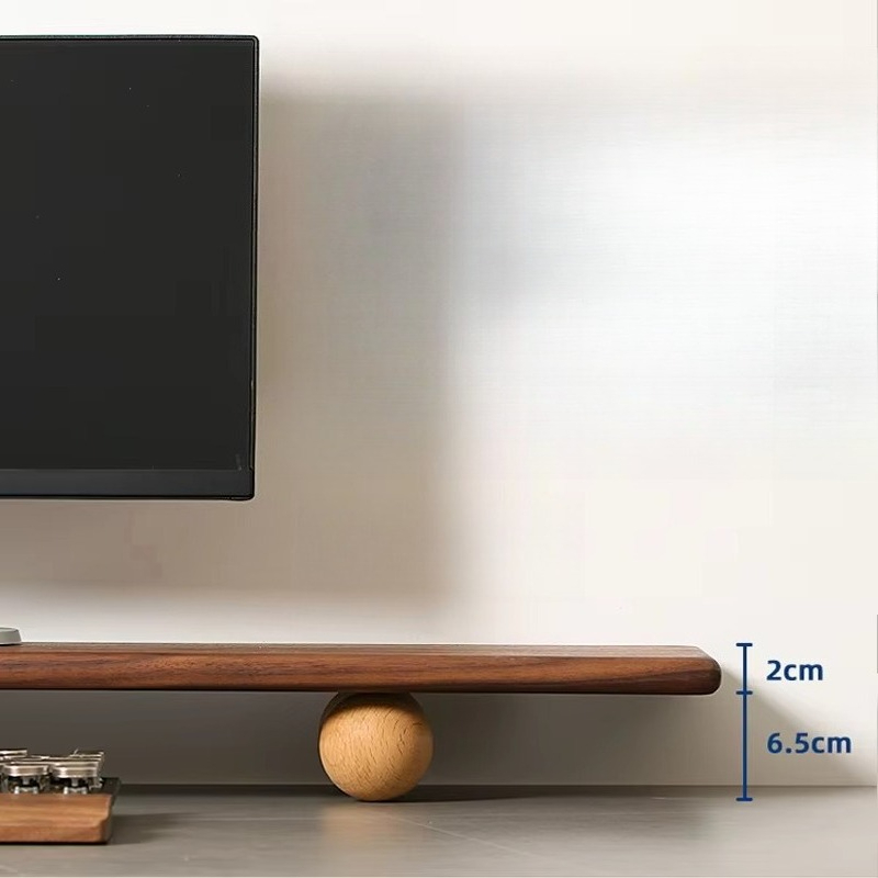 Solid Wood Monitor Riser Lapto - Desk Setup With Laptop And Monitor ulasan dan harga