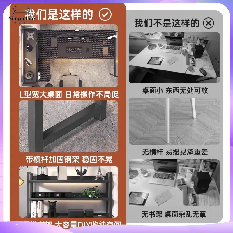 Corner Gaming Desk Computer De - Desk Setup With Laptop And Monitor ulasan dan harga