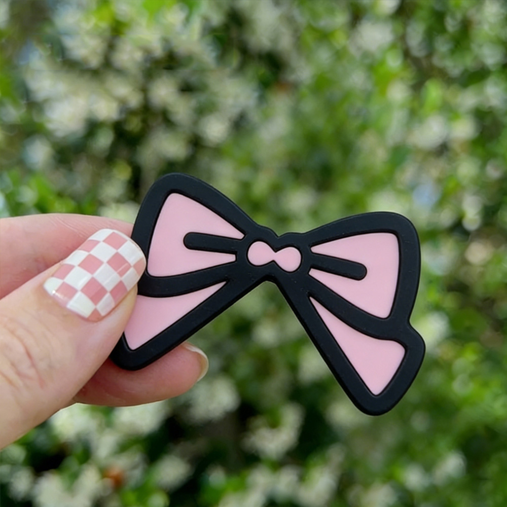 Cute Pink Bow Monitor Decor Ka - Desk Setup With Laptop And Monitor ulasan dan harga