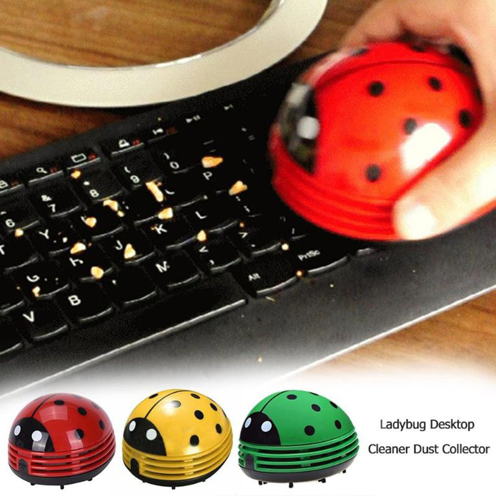 Cute Ladybug Desktop Vacuum Cl - Desk Setup Equipment ulasan dan harga
