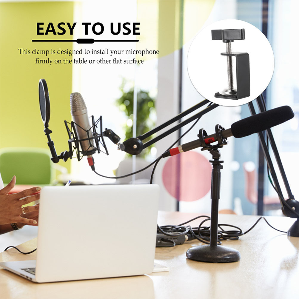High Strength Steel Table Moun - Desk Setup With Laptop And Monitor ulasan dan harga