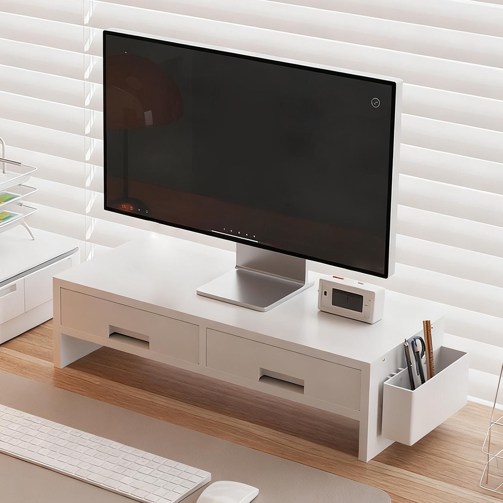Desk Monitor Stand Riser Doubl - Desk Setup Home Office ulasan dan harga