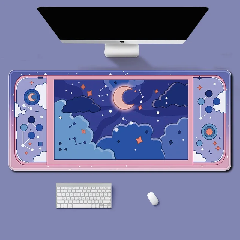 Moon and Stars Large Desk Mat  - Desk Setup Gear ulasan dan harga
