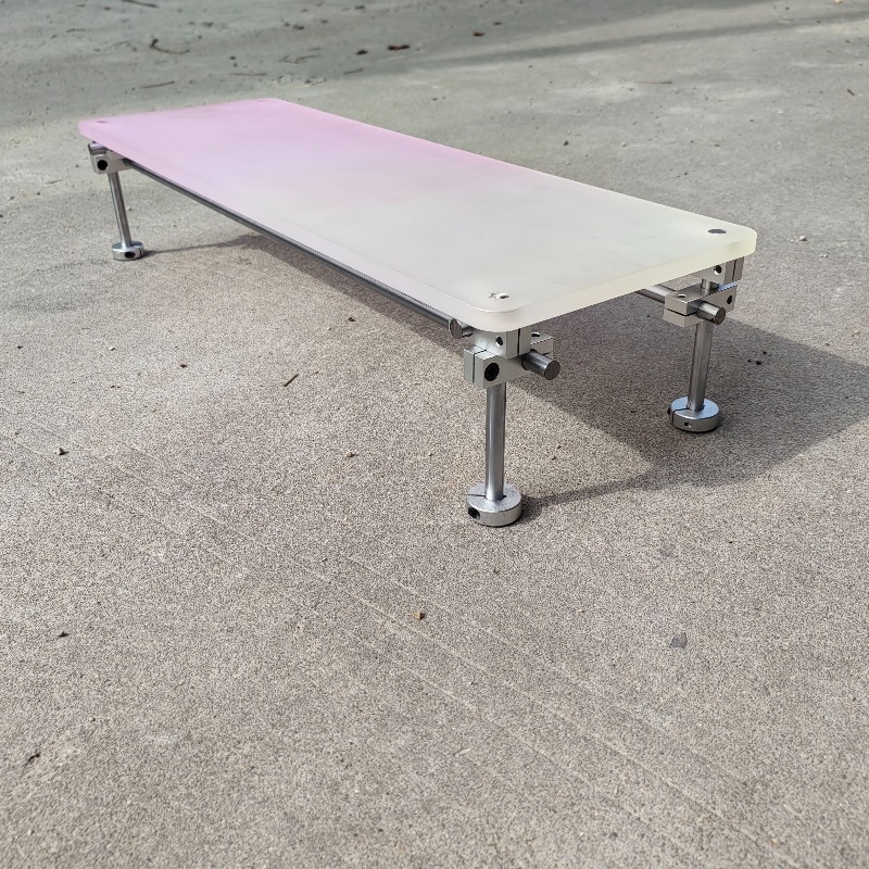 ‌Aesthetic Pink Gradient Acryl - Desk Setup With Laptop And Monitor ulasan dan harga