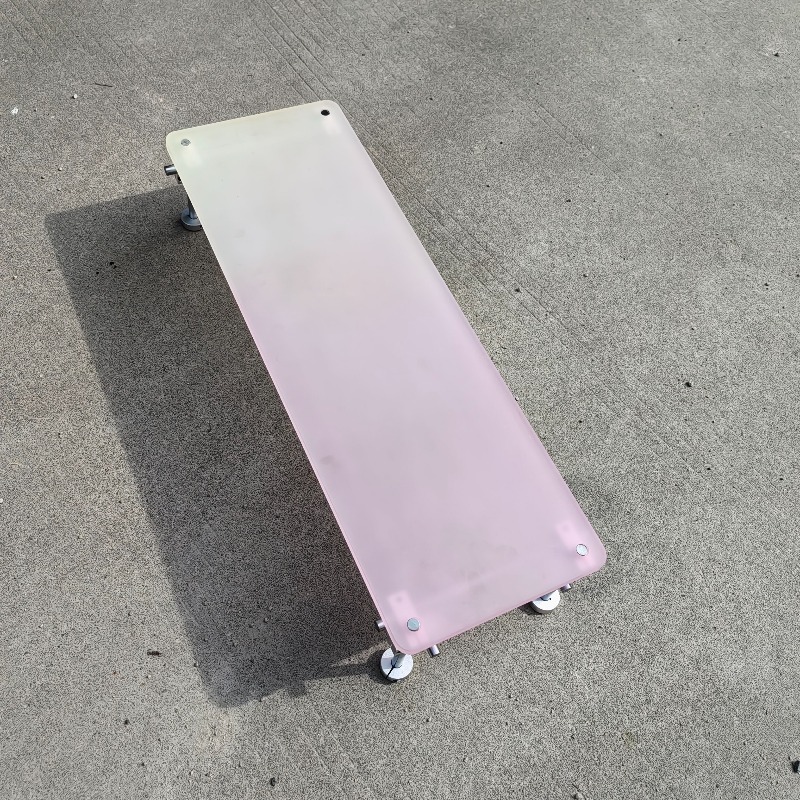 ‌Aesthetic Pink Gradient Acryl - Desk Setup With Laptop And Monitor ulasan dan harga