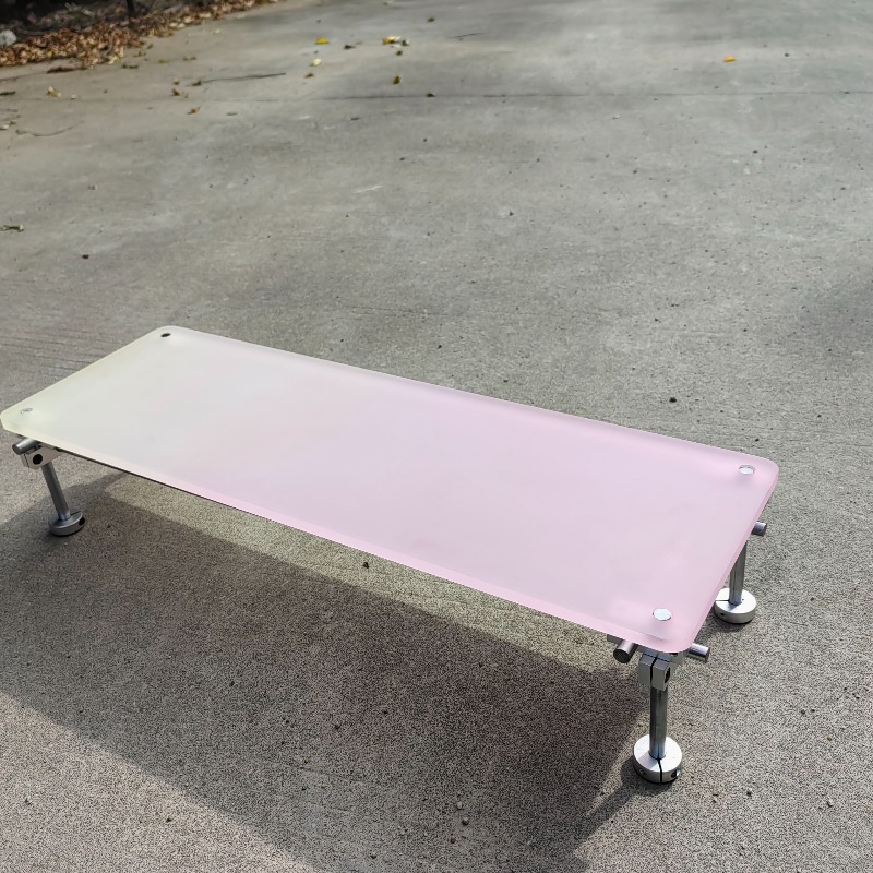 ‌Aesthetic Pink Gradient Acryl - Desk Setup With Laptop And Monitor ulasan dan harga
