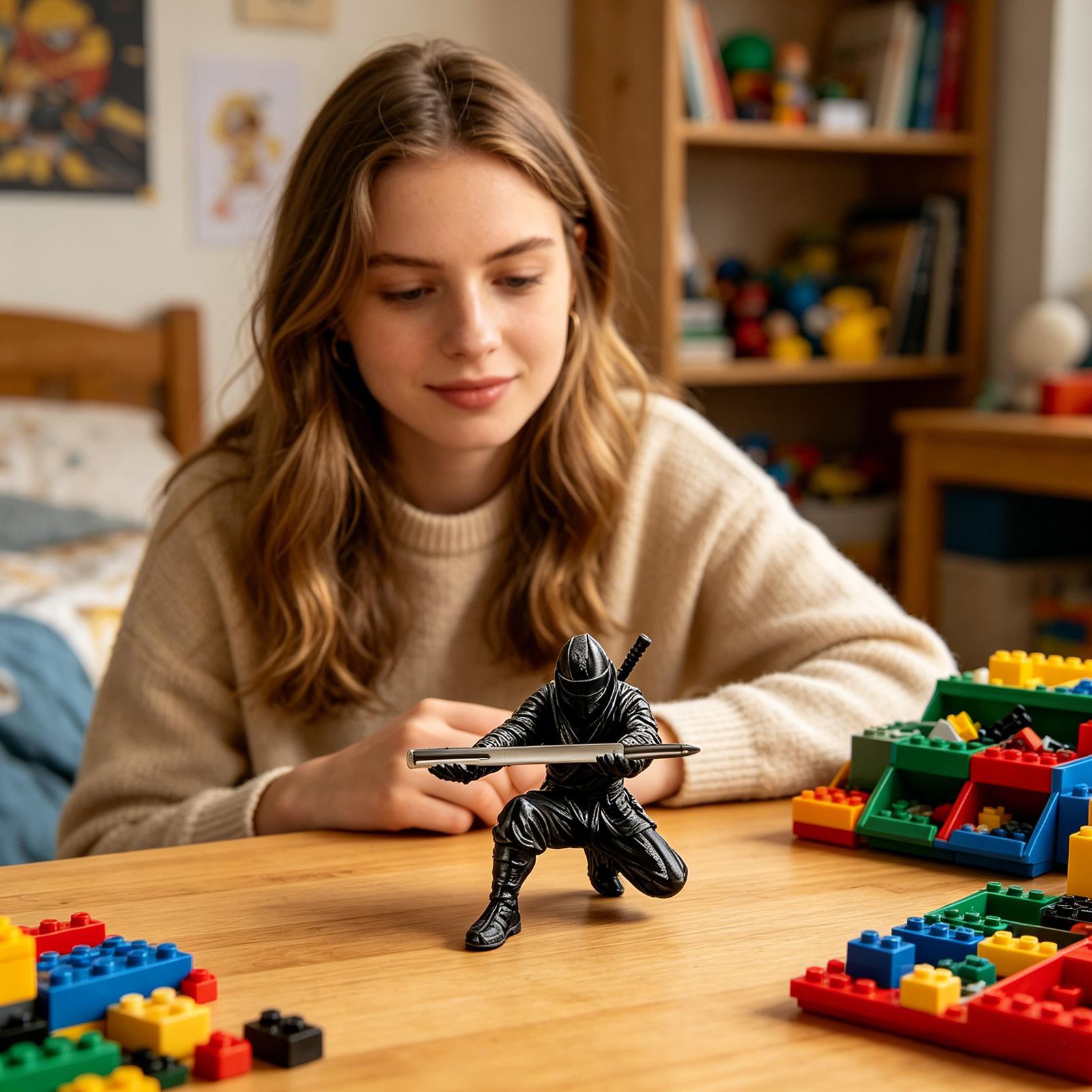 Ninja style Figure 3D Printed  - Desk Setup Home Office ulasan dan harga