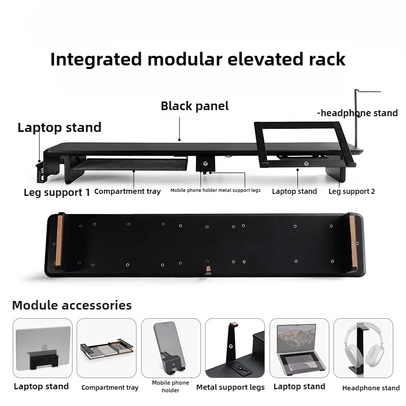 Modular Monitor Riser Stand Er - Desk Setup With Laptop And Monitor ulasan dan harga
