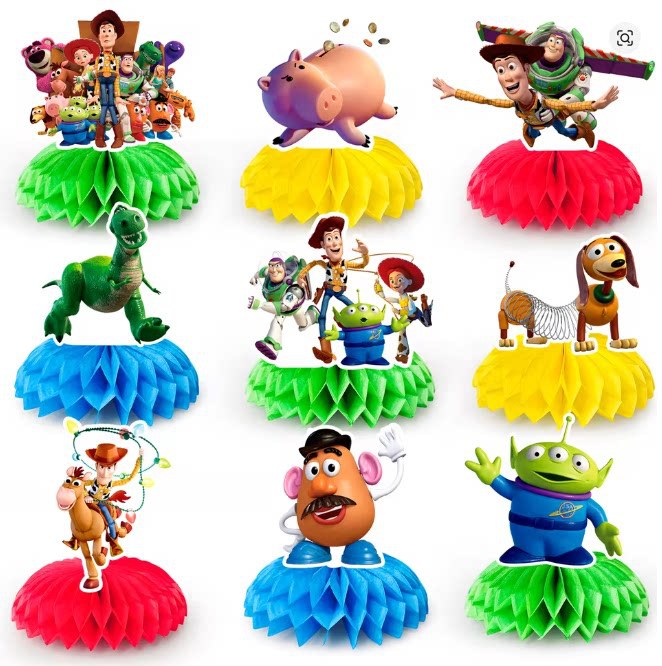 Toy Story 5 Honeycomb Centerpi - Desk Setup Equipment ulasan dan harga