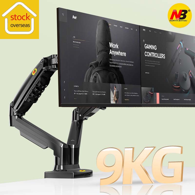 NB NEW F160 Gas Spring 17'-27' - Dual Monitor Desk Setup ulasan dan harga