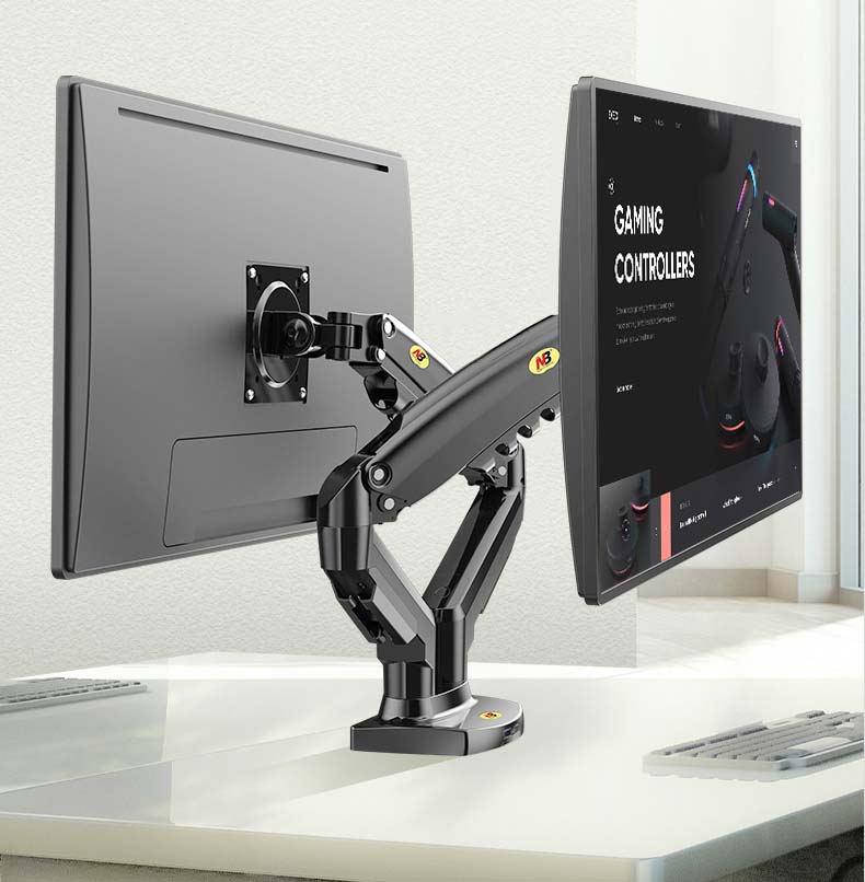 NB NEW F160 Gas Spring 17'-27' - Dual Monitor Desk Setup ulasan dan harga