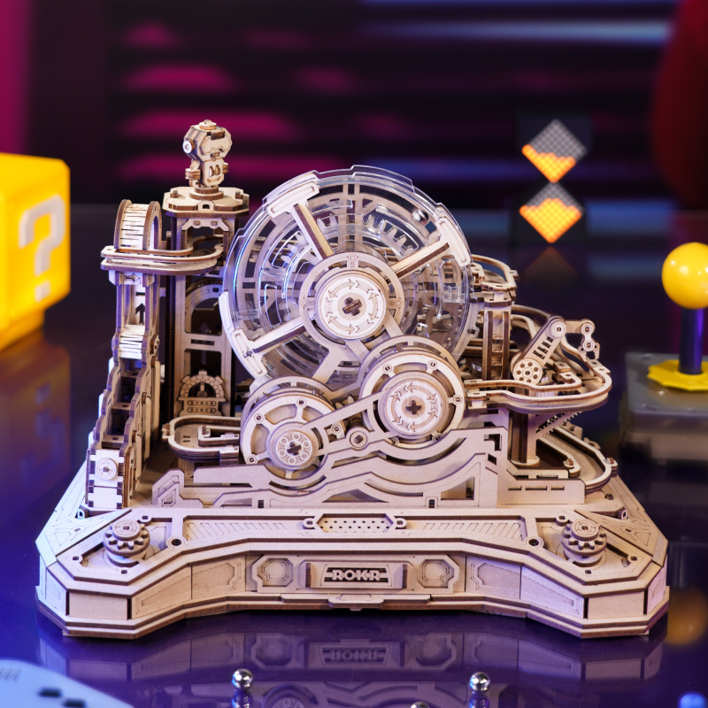 Robotime Rokr Pinball Model Ge - Desk Setup Gear ulasan dan harga