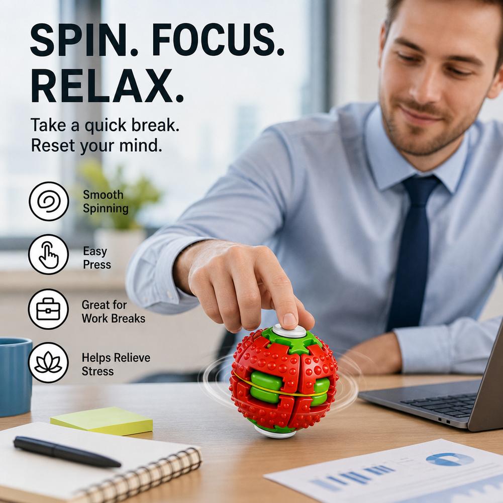Portable Spinning Gear Fidget  - Desk Setup Gear ulasan dan harga