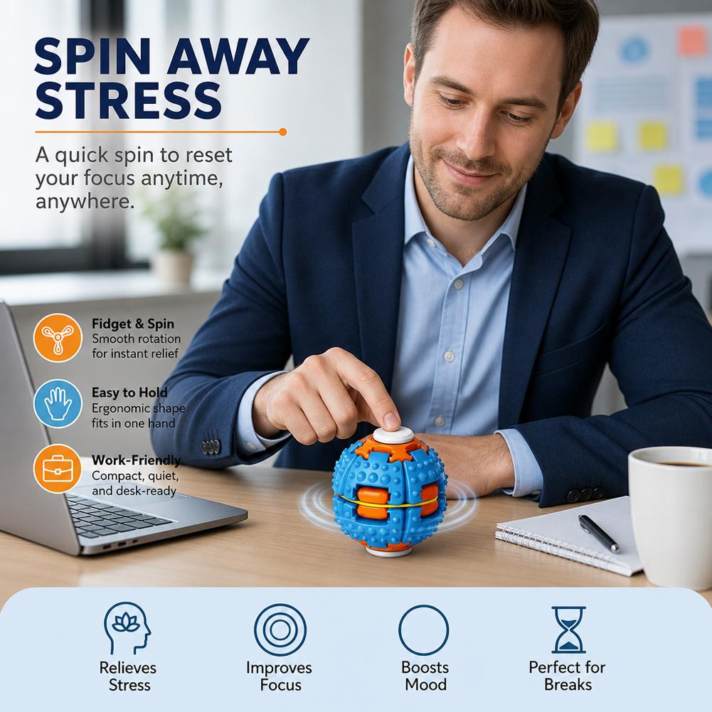 Portable Spinning Gear Fidget  - Desk Setup Gear ulasan dan harga