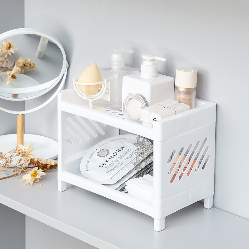 Desktop Storage Rack Multi-Lay - Desk Setup Home Office ulasan dan harga